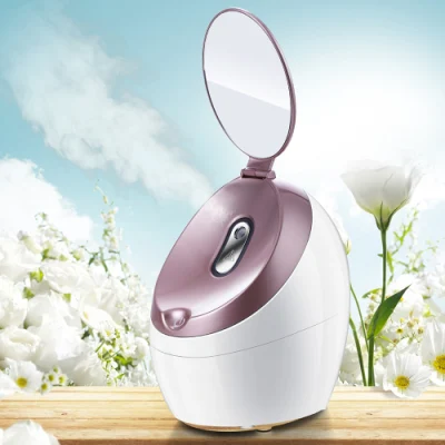 Good Price Professional Electric Portable Warm Mist Face Steaming Ionic Nano Facial Steamer with Mirror
