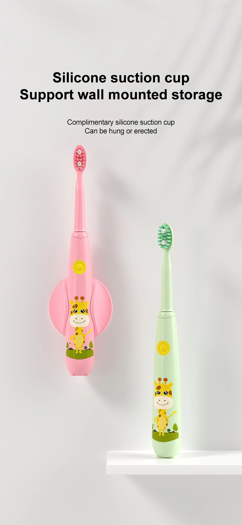 Ipx7 Waterproof Oral Clean Children Kids Personalized Sonic Power Electric Toothbrush