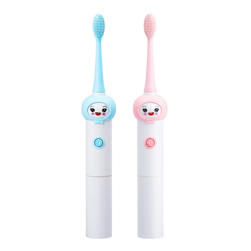 Kids Electronic Toothbrush Water Proof Refillable Kids Cartoon Electric Toothbrush