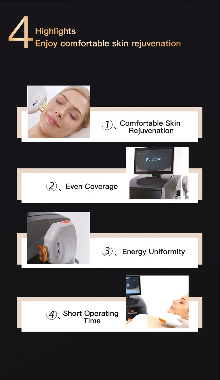 Black Gold Dpl Opt IPL Skin Rejuvenation Acne Therapy Hair Removal Device for Beauty Salon