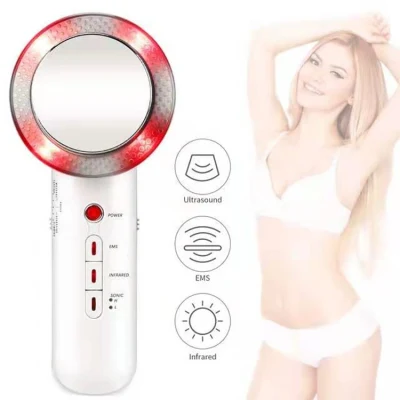 3 in 1 Home Use Anti Wrinkle Treatment Lose Weight EMS Facial Massage Machine Ultrasonic Massage Instrument Beauty Slimming Machine LED Beauty Device