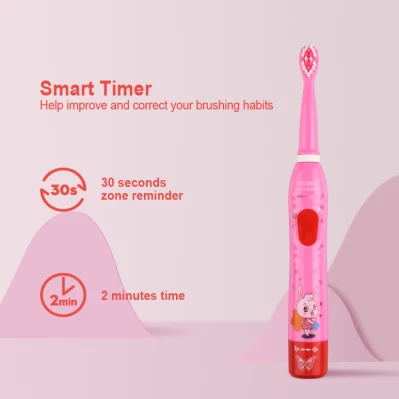 Amazon Electric Kids Ipx7 Waterproof USB Charging Toothbrush for Children