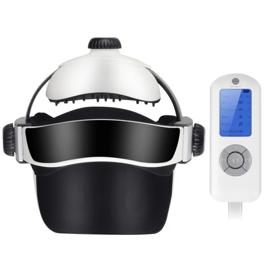 Automatic Air Pressure Head Massager Helmet Dual Vibrating Electric Head Massager for Brain Relaxation