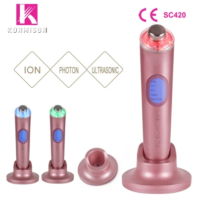 Multifunctional Home Use LED Light Therapy Ultrasonic Ion Beauty Machine